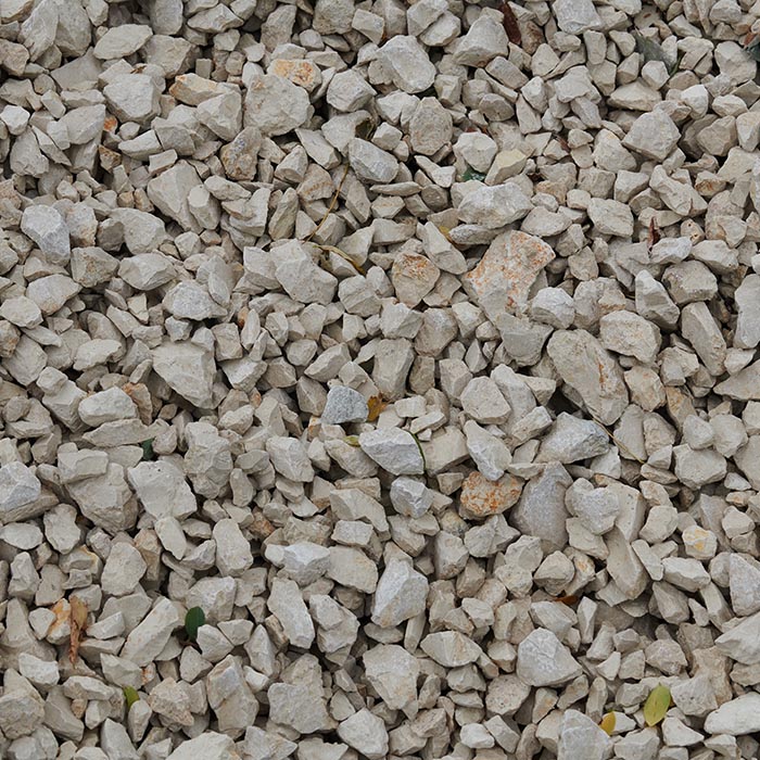 Granulats Concassés Décoratifs Calcaire Blanc
