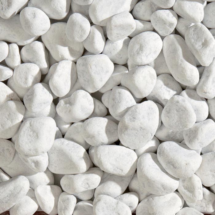 Granulats Galets Décoratifs Blanc Carrare